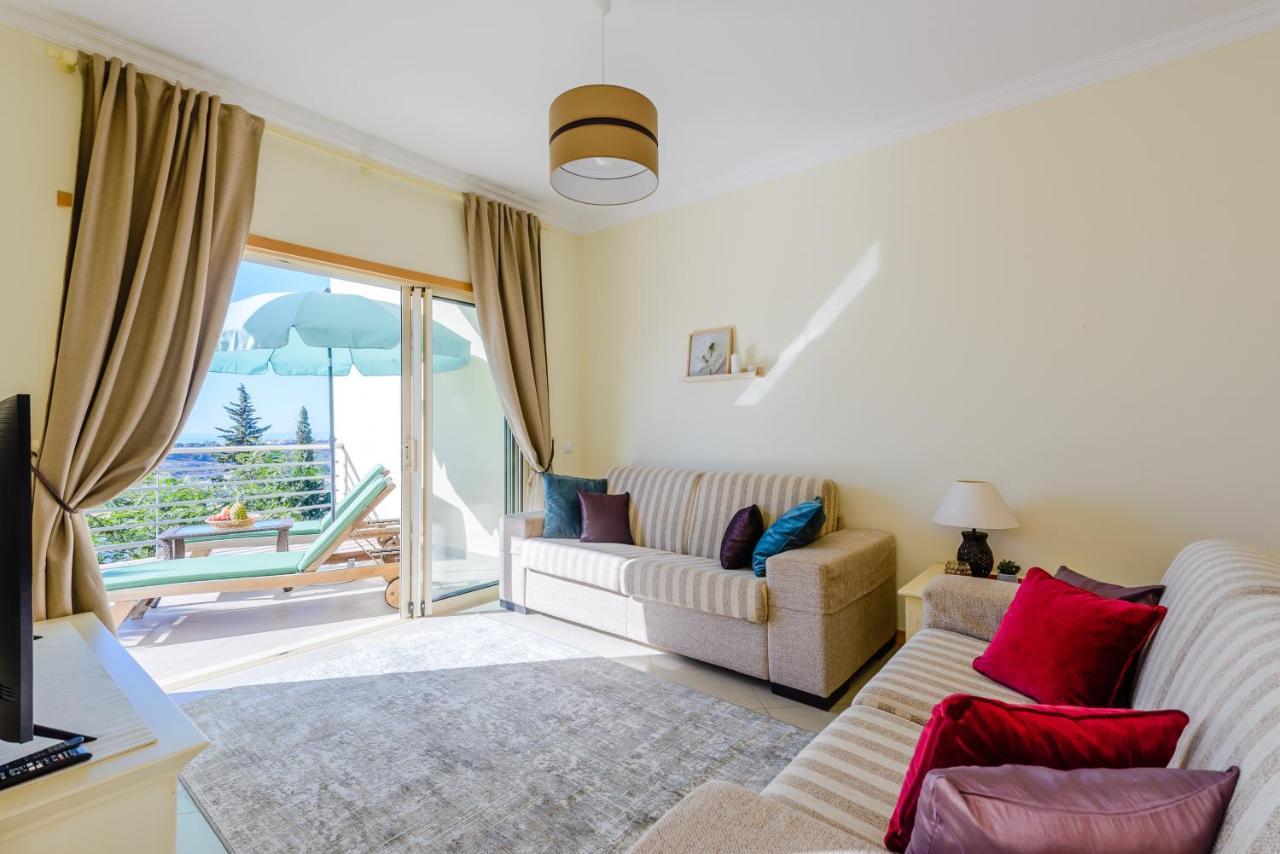 Bnb Homes Ocean View Apartment With Huge Sunny Terrace, 2 Swimming Pools & Tennis Court Albufeira Bagian luar foto