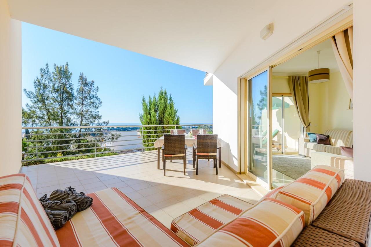 Bnb Homes Ocean View Apartment With Huge Sunny Terrace, 2 Swimming Pools & Tennis Court Albufeira Bagian luar foto